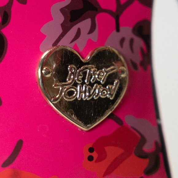 Betsey Johnson heel / Platform Heels / Leather Pump / Designer Shoe - Picture 4 of 7